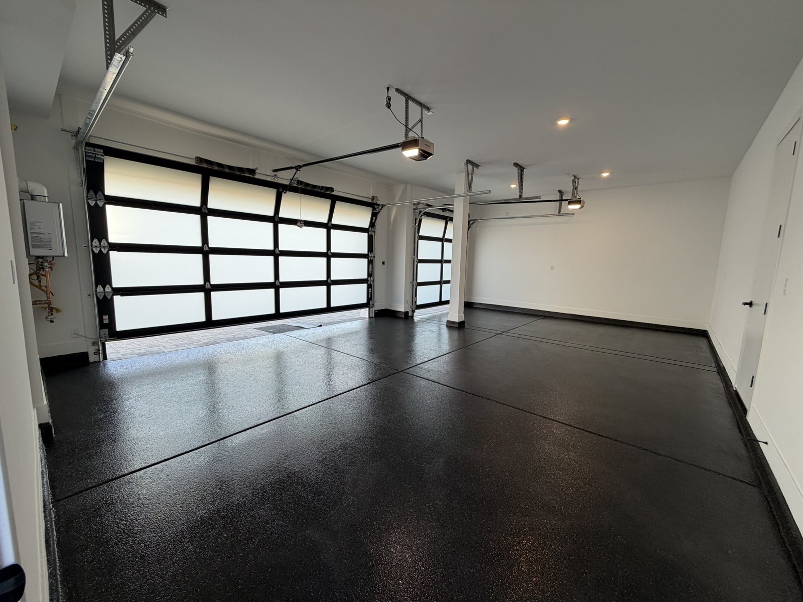 High-Gloss Black Garage — floor coating in Prescott, Arizona